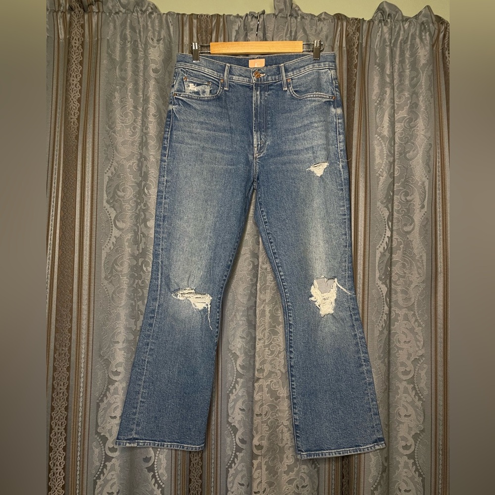 MOTHER The Insider Ankle Jeans Bloom And Doom - Picture 4 of 7